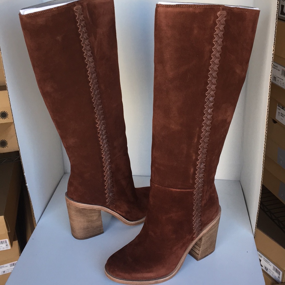 Ugg Maeva Mahogany Tall Suede Boots